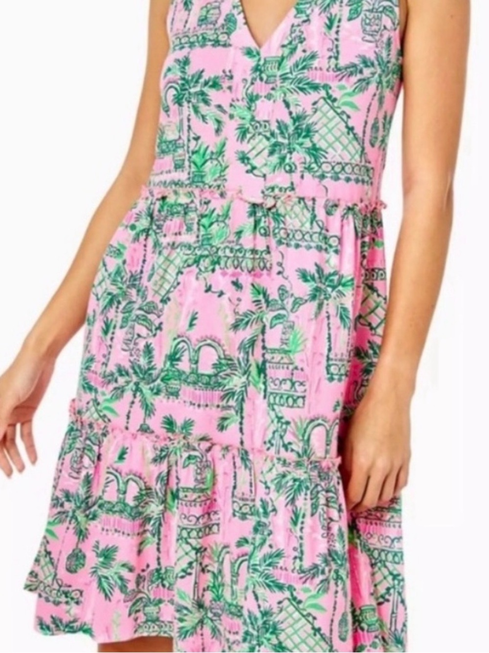 Lilly Pulitzer Lorina “Mandevilla Baby Always Worth It” Swing Dress